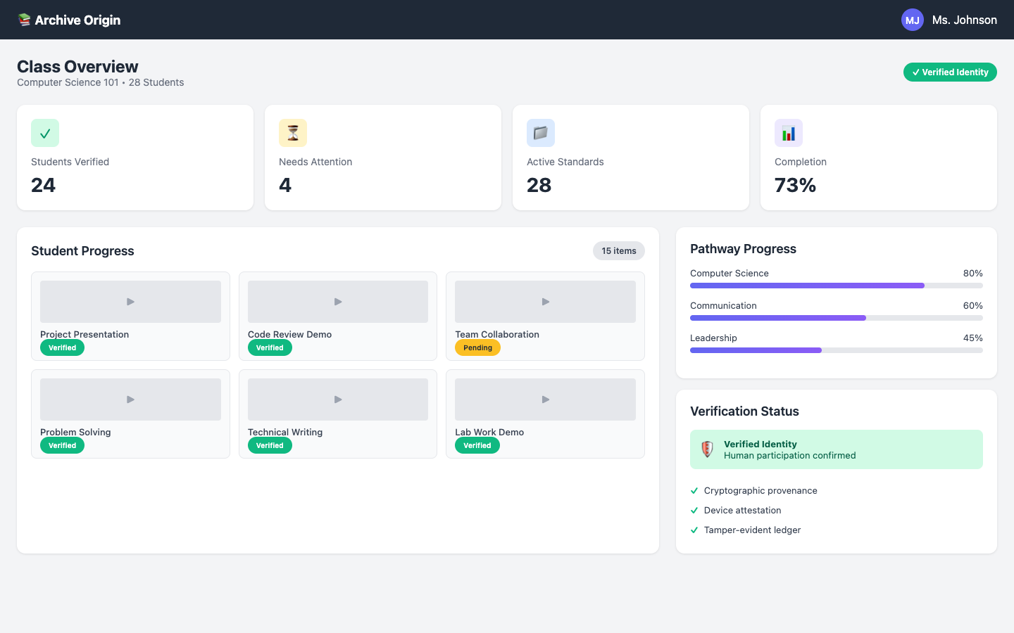 Archive Origin app shown in phone mockup